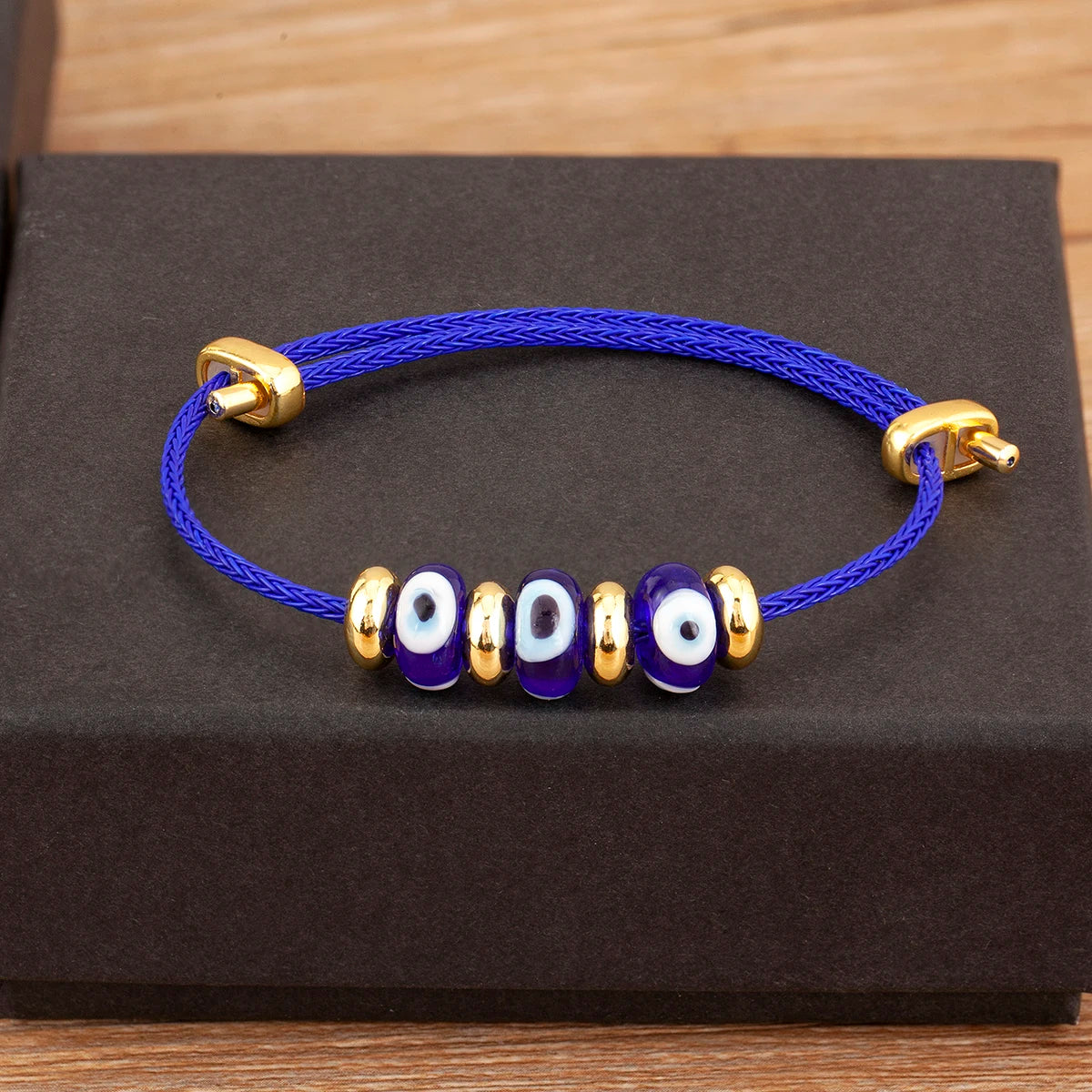 Nidin New Fashion Lucky Turkish Evil Eye Rope Bracelet Adjustable For Women Female Punk Style Personality Design Jewelry Gifts