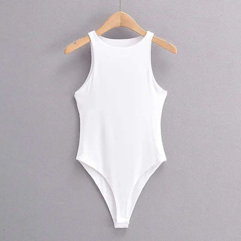 Tanks Tops Women American Skinny Basic Sleeveless Ladies Summer Solid Simple All-match Casual Sexy O-neck Streetwear Clothing