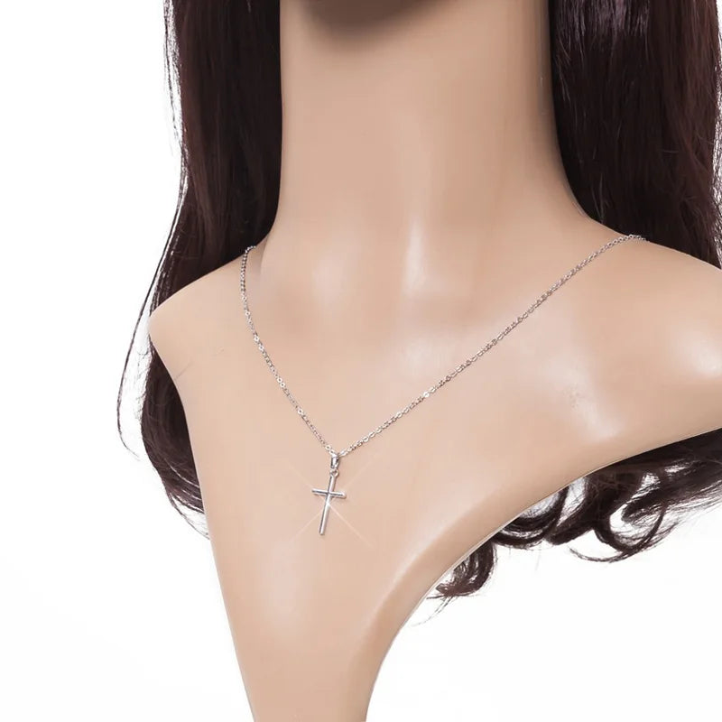 Gift Cross Necklace for Women - Gold Plated Cross Necklace Layered Small Side Necklace Women's Fashion Jewelry