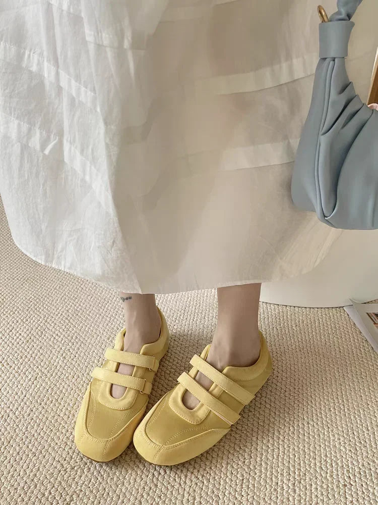 Flats Women's Sports Shoes Fashion Sneakers Casual Shallow Loafers Shoes 2025 Summer Walking Ballet Trend Zapatillas De Mujer