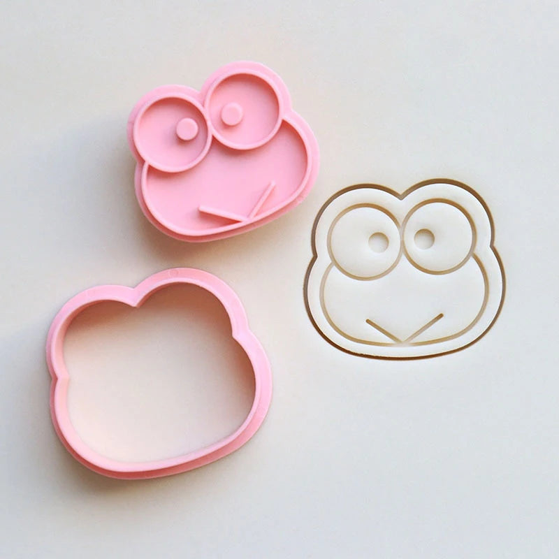 Sanrio Cookie Mold Hello Kitty Kuromi Snoopy Pikachu Cartoon 3D Fruit Cutter Model Toys Kitchen Party Baking Tools Accessories