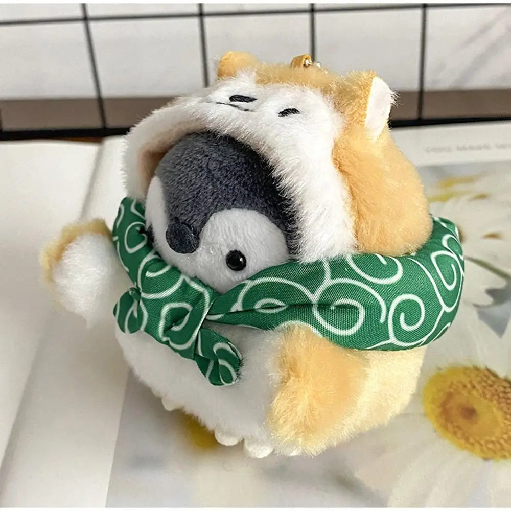 かわいいペンギンのぬいぐるみキーホルダー 観光帽子ペンギンキーホルダー 女の子へのギフト クリエイティブなスクールバッグキーホルダー
