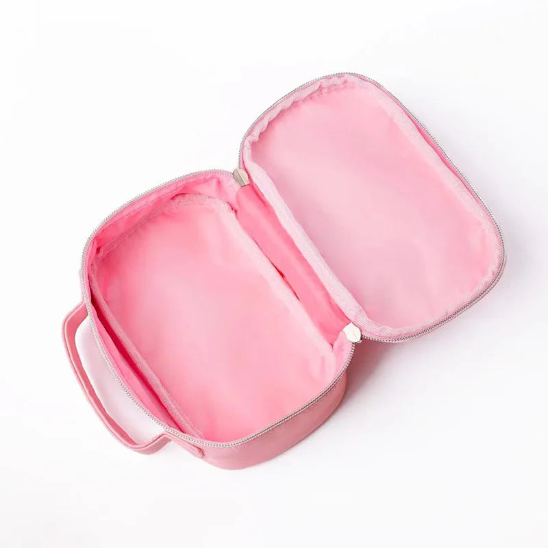 Sanrio Hello Kitty Large Capacity Pencil Case Kuromi My Melody Cartoon PU Cosmetic Bag Portable Student Stationery Storage Bag