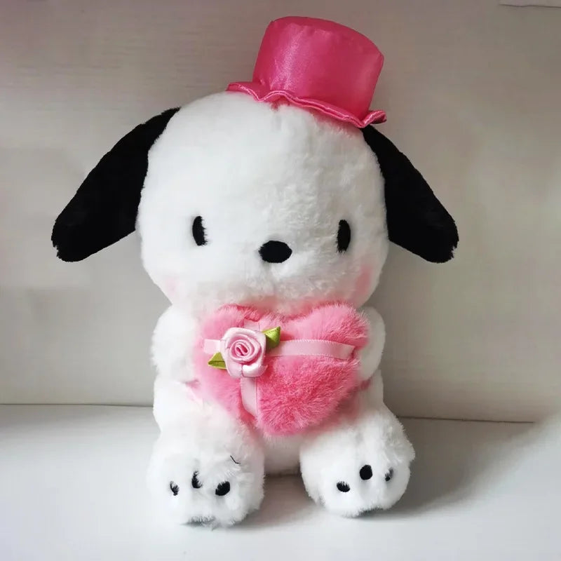 24CM Sanrio Anime Toys Kawaii Kuromi Mymelody Colorful Plush Love Series Stuffed Toy Plush Appease Doll Birthday Valentine Gift