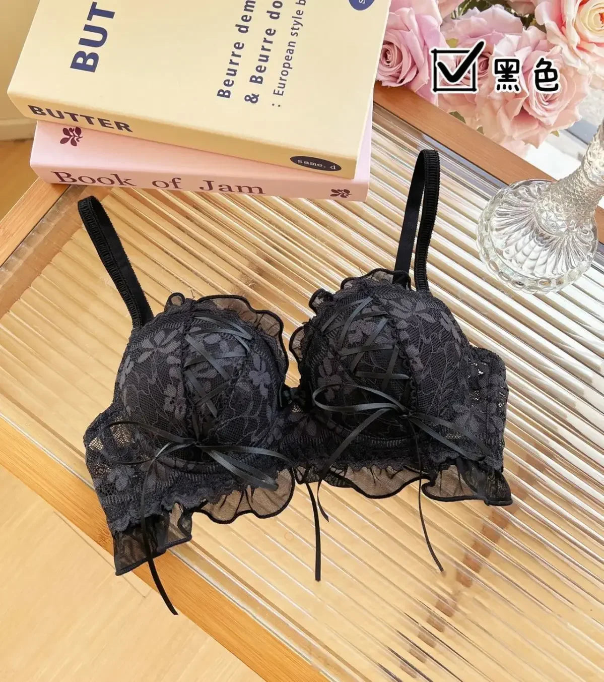 Japanese Style Lolita Princess Wind Lace Lace Lingerie Design for Girls Push-up Bra Women Underwear Push Up Bra