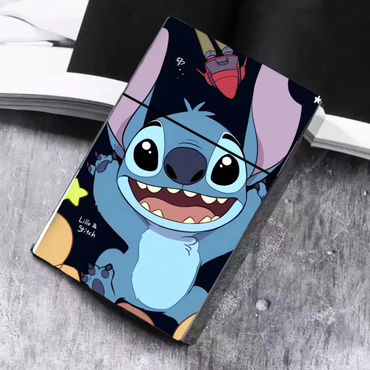 Lilo & Stitch Cigarette Case Action Anime Figures Cute Girlish Heart Cigarette Case Cute Smoke Ornaments Gifts