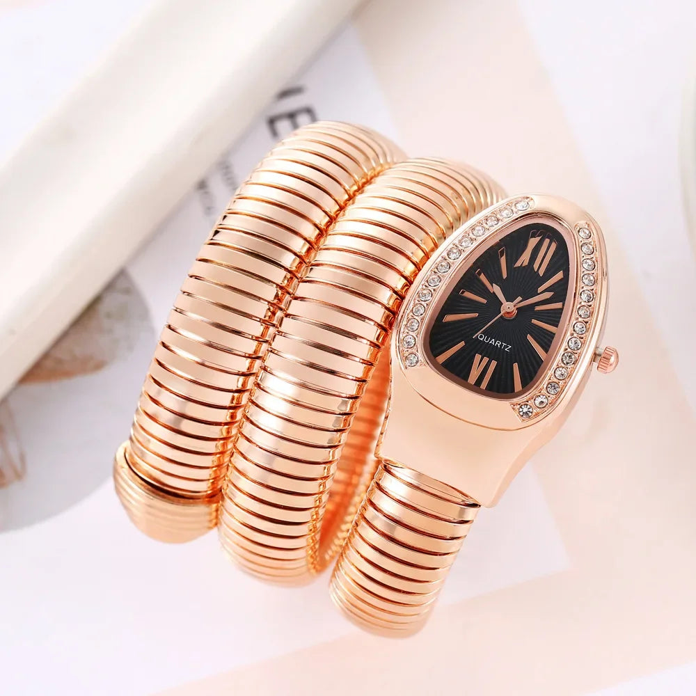 1PC Women Luxury Quartz Watch High-quality Fashion Gold Ladies Wristwatch Only Watch