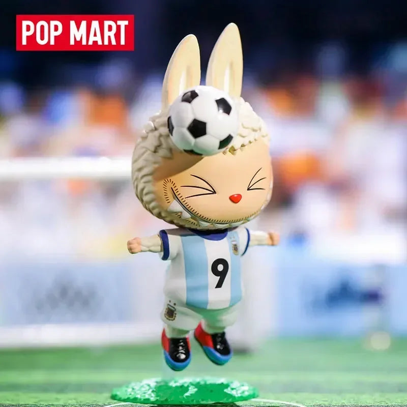 POP MART LABUBU ASOCIACION DEL FUTBOL ARGENTINO Series Blind Box Toys Kawaii Anime Action Figure Surprise Mystery Box Dolls Gift
