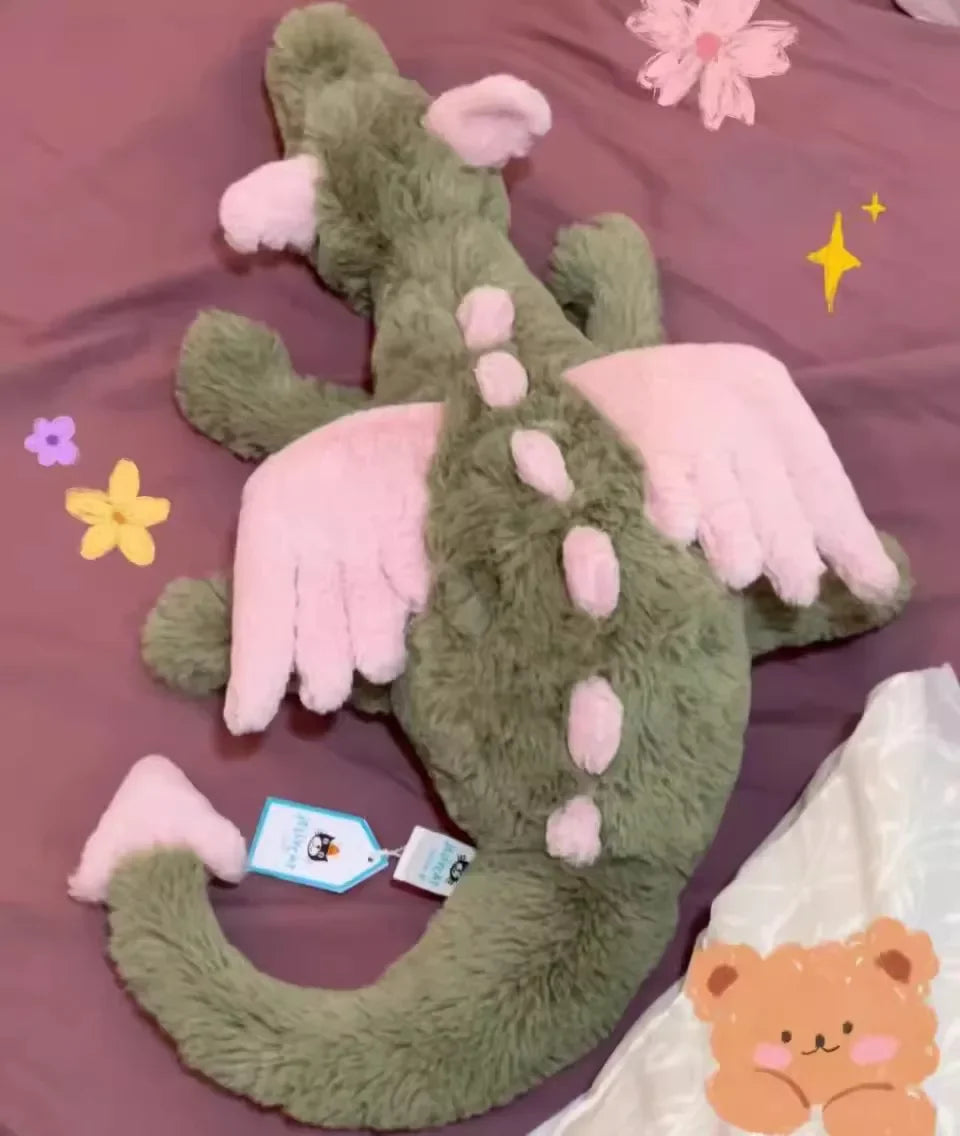 Original JELLYCAT Cat 60cm Matcha Cherry Dragon Baby Doll Bedroom Pillow Cat And Dog Play With Plush Toys Pet Holiday Gift