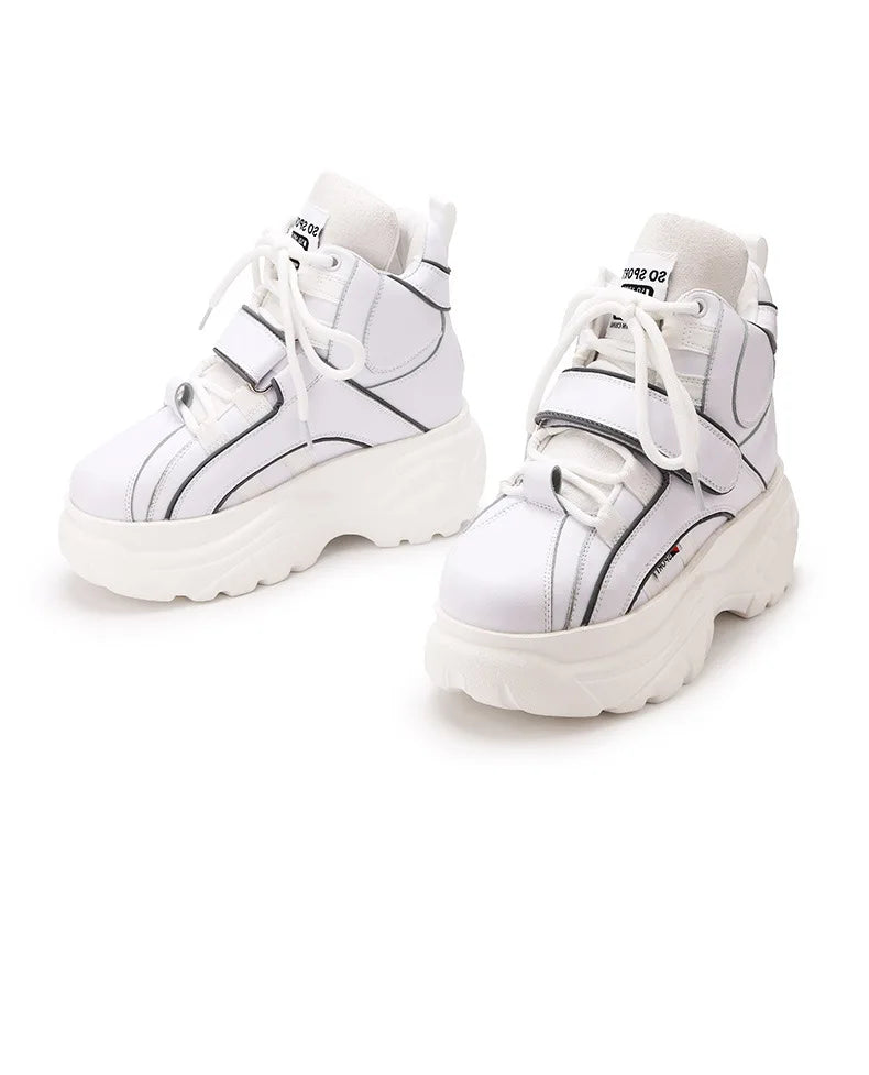 Sneakers Women Heel Platform New 2023 Pumps Sneakers Female Heels Wedges Chunky Shoes for Women Luxury High Quality Women Shoes