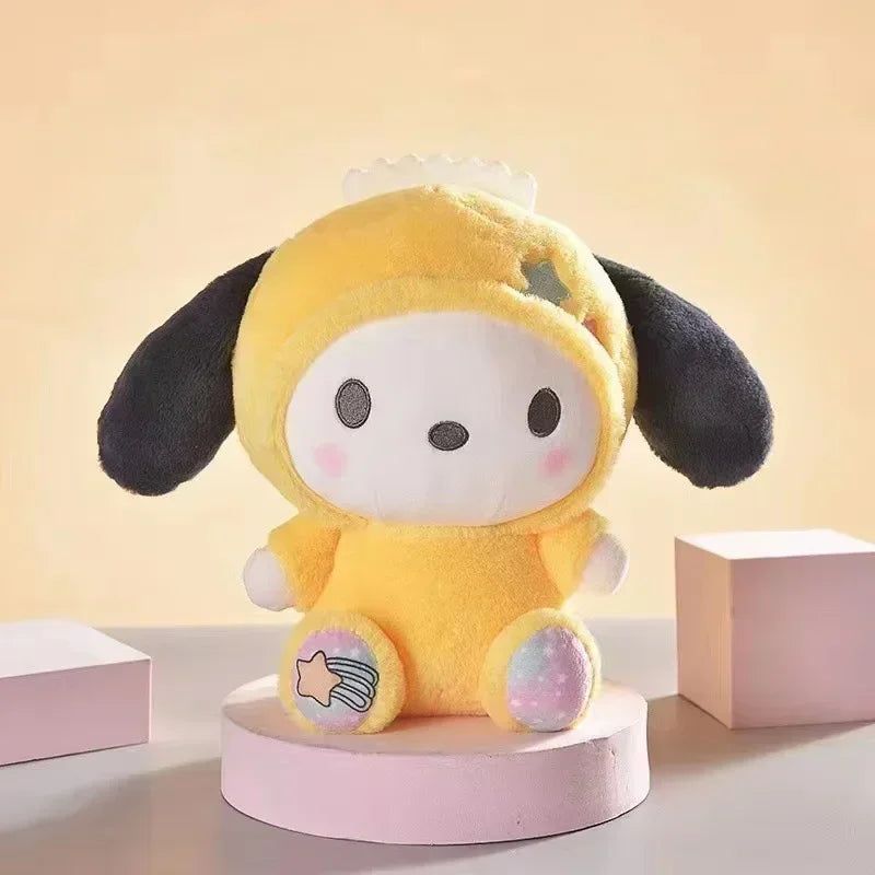 Kawaii Anime Sanrioed Hello Kitty Kuromi Cinnamoroll Plush Dolls Room Ornaments Pillow Toy Girl Children Birthday Valentine Gift