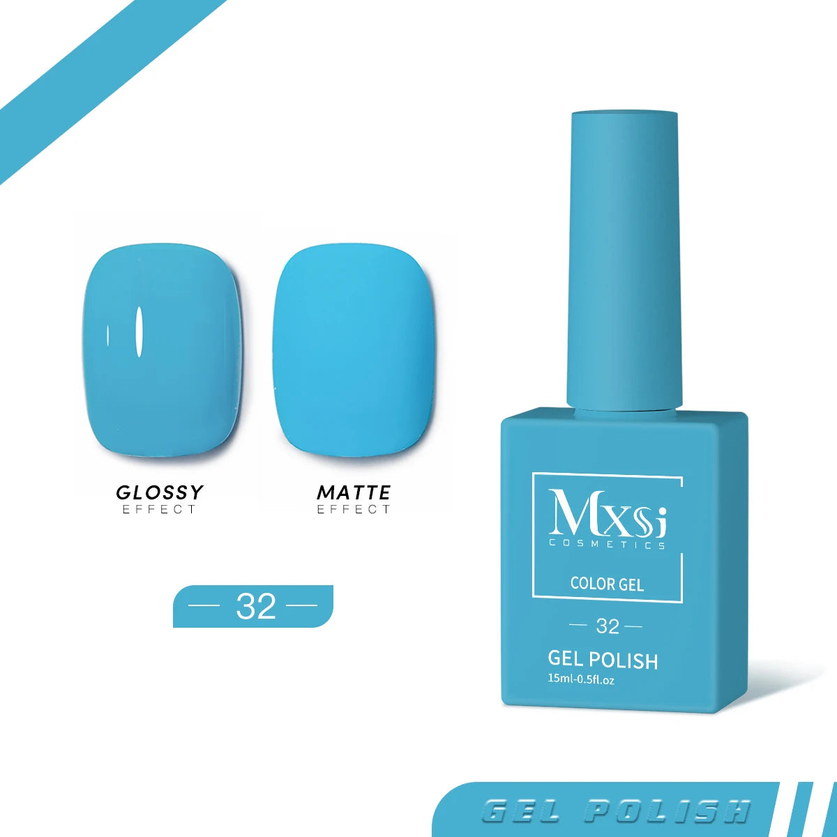 Mxsi 15ml ジェルネイルポリッシュ ネオンブラウン ロイヤルブルー レッドグリーン パスタルヌード ネイルアートワニス ジェルラッカー トップコート UVジェルネイル 未セット