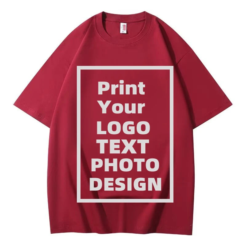 オーダーメイドのカスタムテキストネームTシャツ、独自のメッセージを追加 メンズコットンTシャツ、パーソナライズTシャツ、デザインをプリント メンズTシャツ トップス