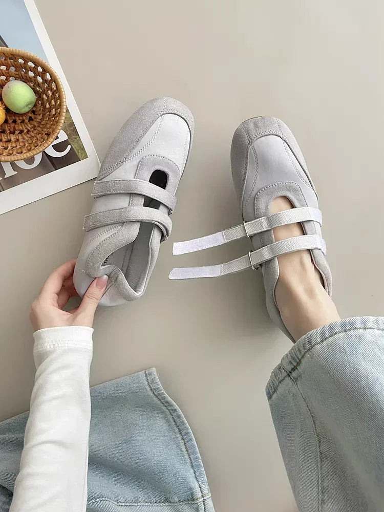 Flats Women's Sports Shoes Fashion Sneakers Casual Shallow Loafers Shoes 2025 Summer Walking Ballet Trend Zapatillas De Mujer