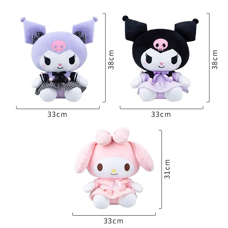 Sanrio Hello Kitty Kuromi Melody Cinnamoroll Stuffed Toys Plushier Soft Throw Pillow Plush Dolls Birthday Gift For Girl Friend