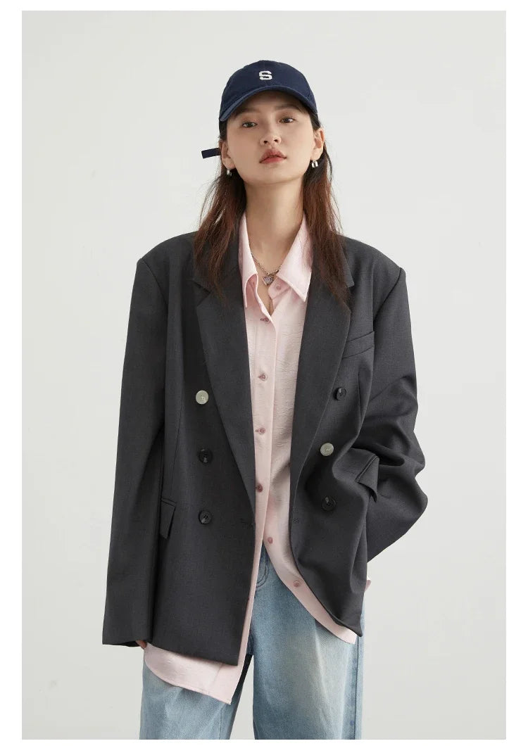 CHIC VEN Korean Women Shirt White Solid Pleated Side Slit Loose Long Sleeved Woman Blouses Female Tops Spring Summer 2025