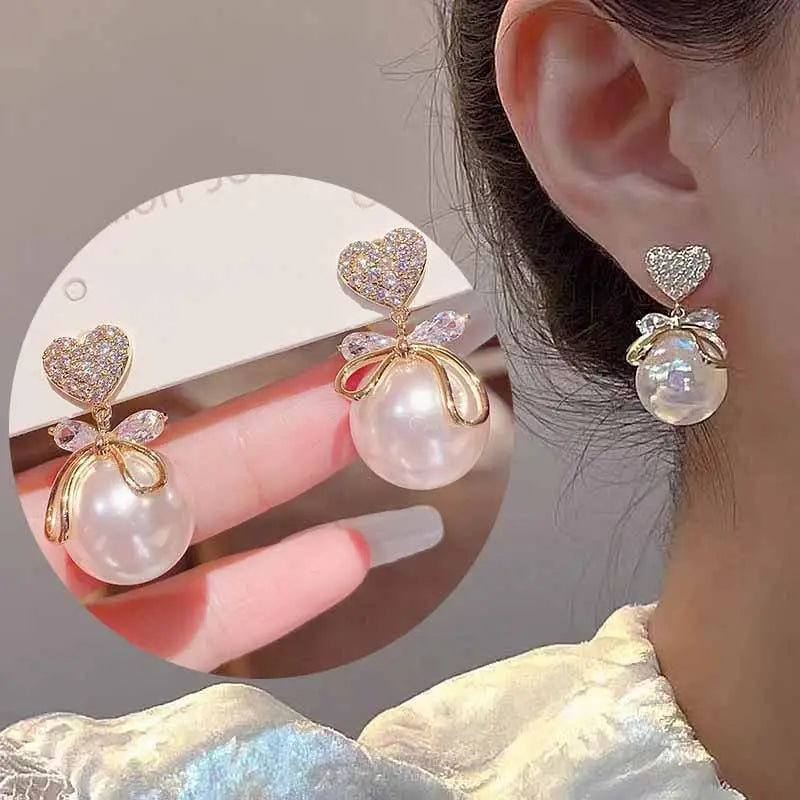 925 Silver Needle Vintage Green Crystal Butterfly Drop Earrings For Women Jewelry 2025 Trending Luxury Zircon Women's Earrings