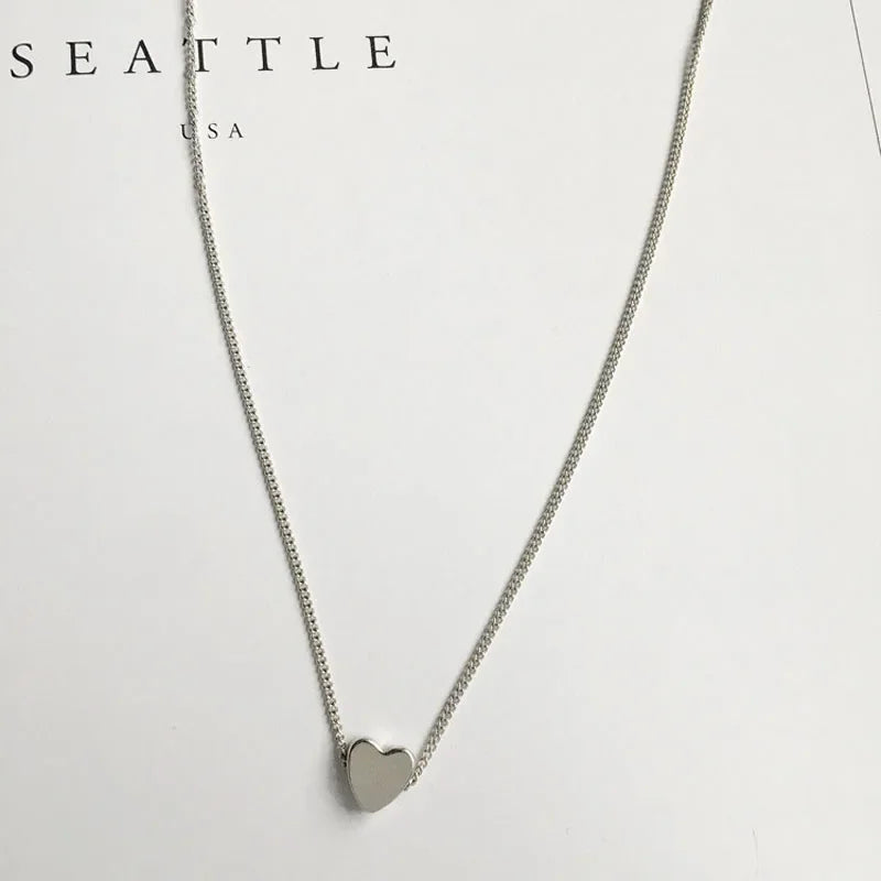 2024年新作レディースチョーカーゴールド/シルバーカラーチェーンスターハートチョーカーネックレスジュエリーCollana Kolye Bijoux Collares Mujer Collier