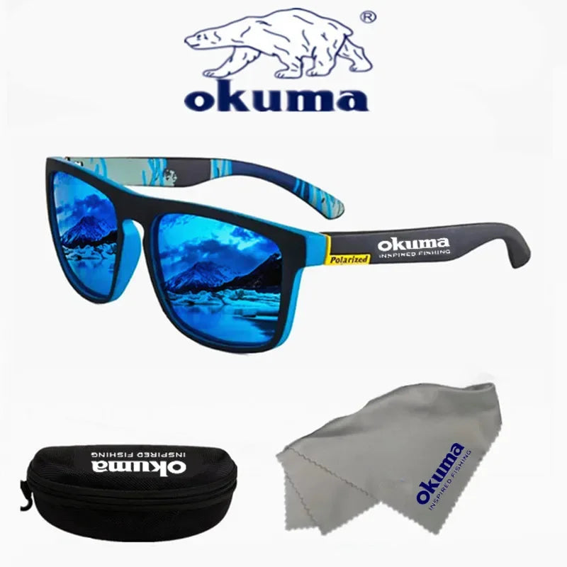 Okuma 偏光サングラス UV400 男女兼用 アウトドア 狩猟 釣り 運転 自転車 サングラス オプションボックス