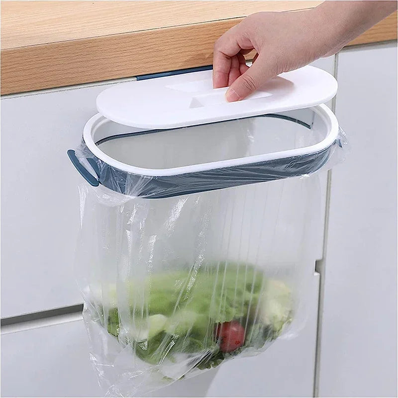 Garbage Hanging Bag Kitchen Trash Storage Rack Bag Hook Scouring Pad Dry Shelf Holder Kitchen Organizer Dish Rack