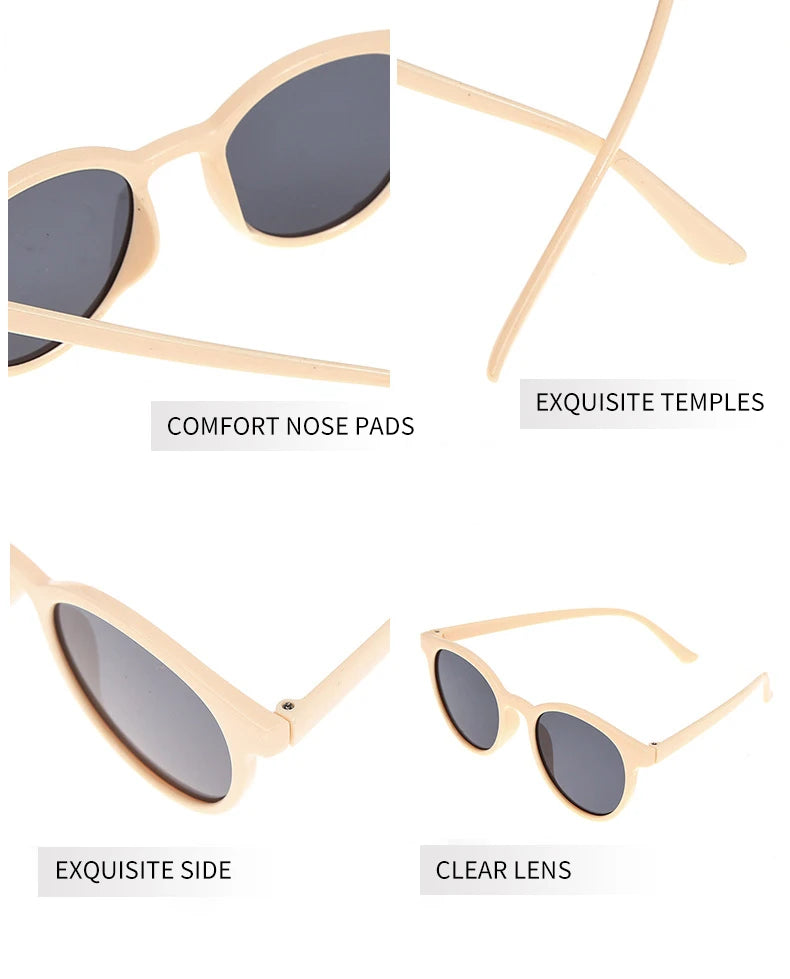 2022 Sunglasses for Women Men Retro Round Full Frame Sun Glasses Female Brand Design Fashion Oversized Shades Eyewear UV400