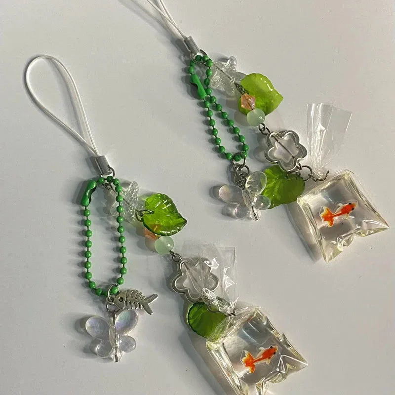 Handmade Fish Bag Keychain Jewelry Aesthetic
