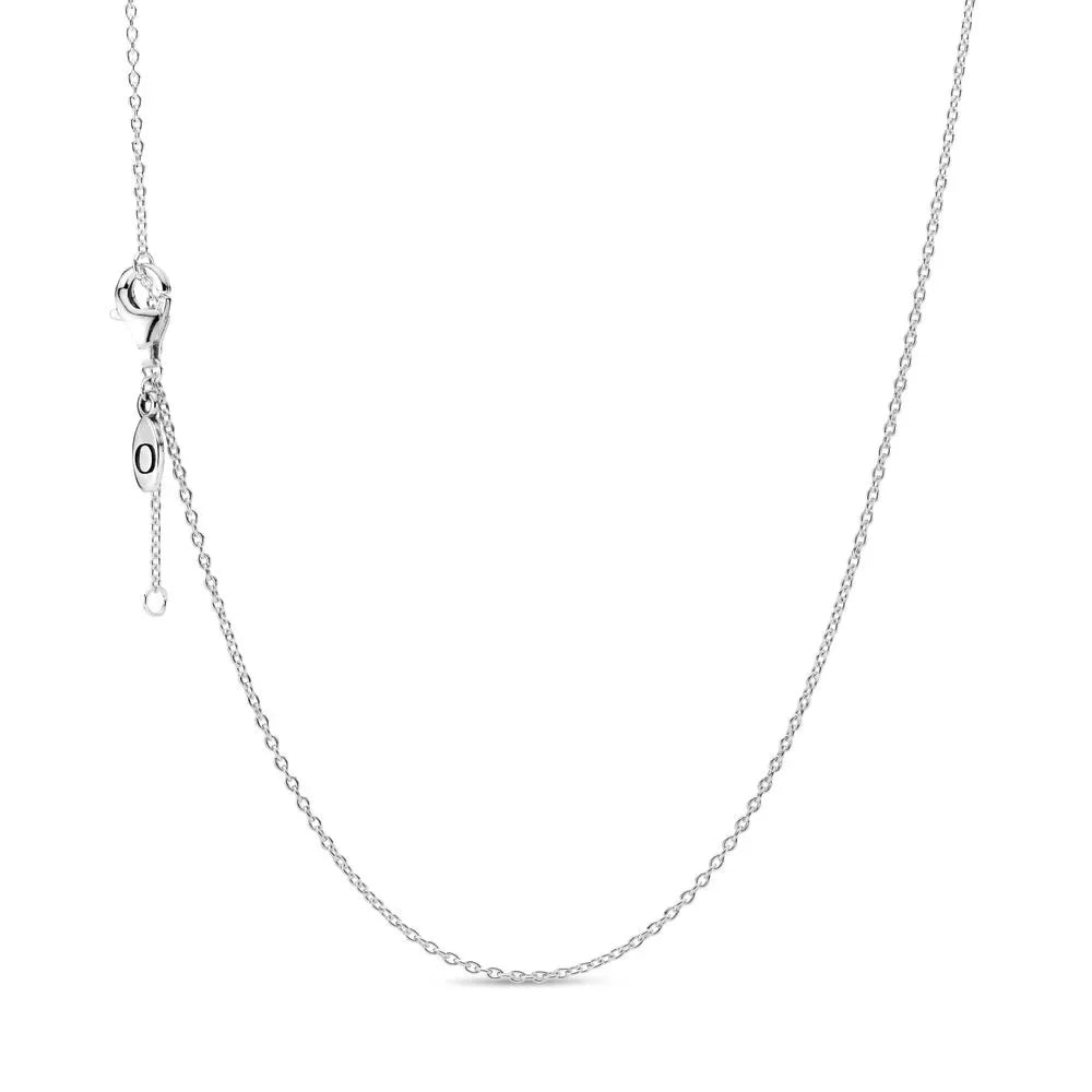 925 sterling silver women's jewelry rose gold necklace can be designed with original charm pendant necklace DlY jewelry gift