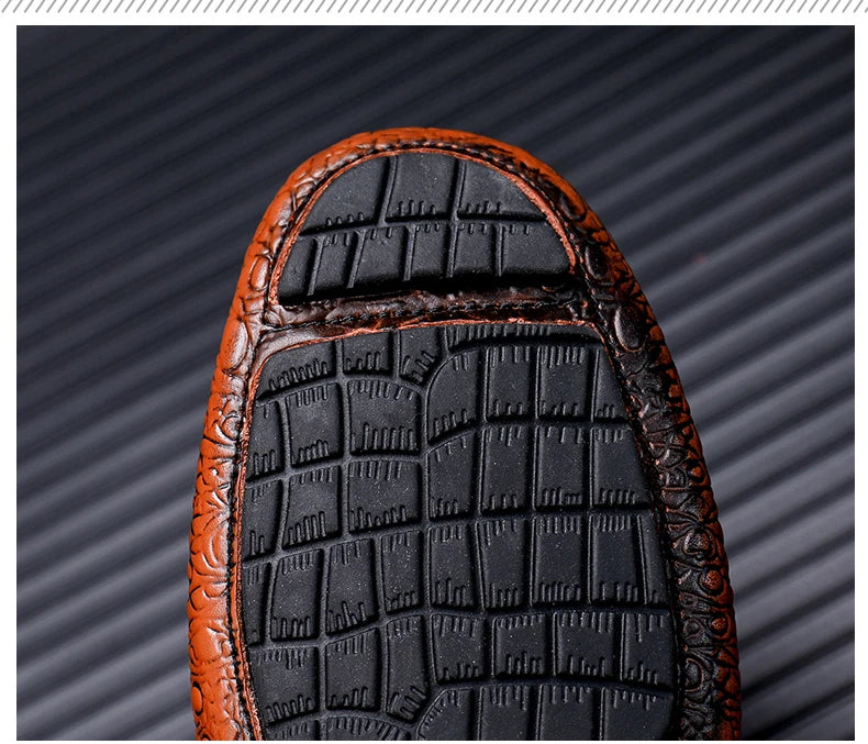 Loafers Men Men's Moccasins Slip-ons Casual Leather Luxury Shoes Designer Fashion Mocassin Homme Mocasines Hombre Autumn Loafer