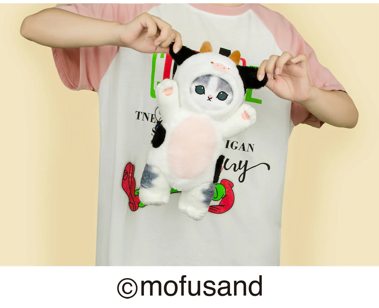 Original Mofusand Kawaii Cos Cat Plushies 30/50cm Cosplay Animals Dinosaur Cow Bear Cute Plush Doll Children Gift