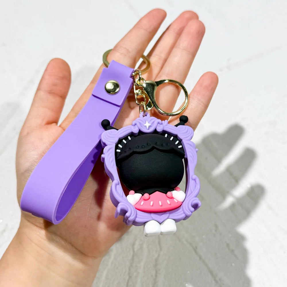 Sanrio Hello Kitty Keychain Cute Cartoon Melody Kuromi Doll Decoration Keyring Jewelry Girl&Child Gifts Toy Christmas gift idea
