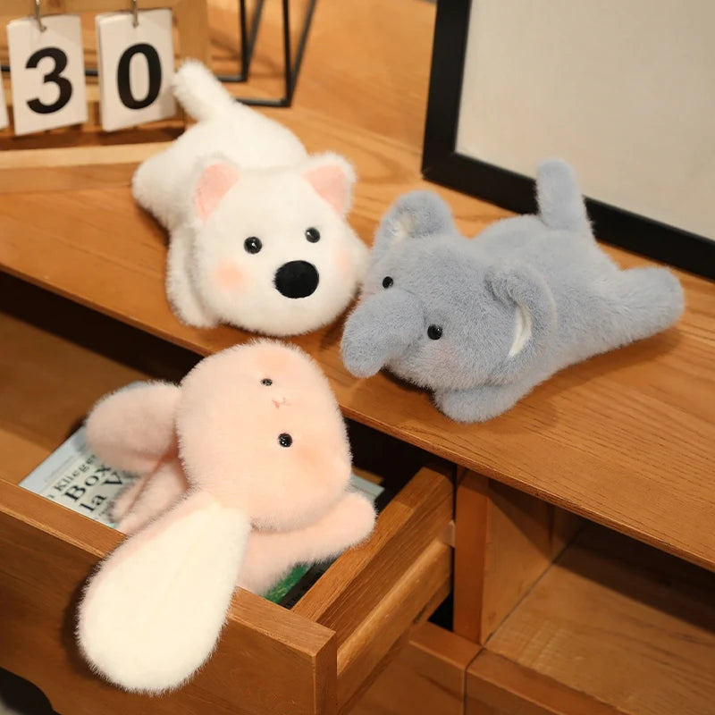 Animals Plush Toys Cute Frog/Duck/Cow/Horse Dolls Soft Birthday Gift For Girls And Children Accompany Appease Stuffed Dolls