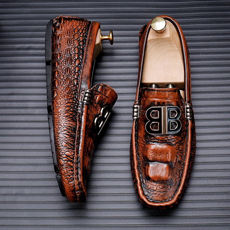 Loafers Men Men's Moccasins Slip-ons Casual Leather Luxury Shoes Designer Fashion Mocassin Homme Mocasines Hombre Autumn Loafer