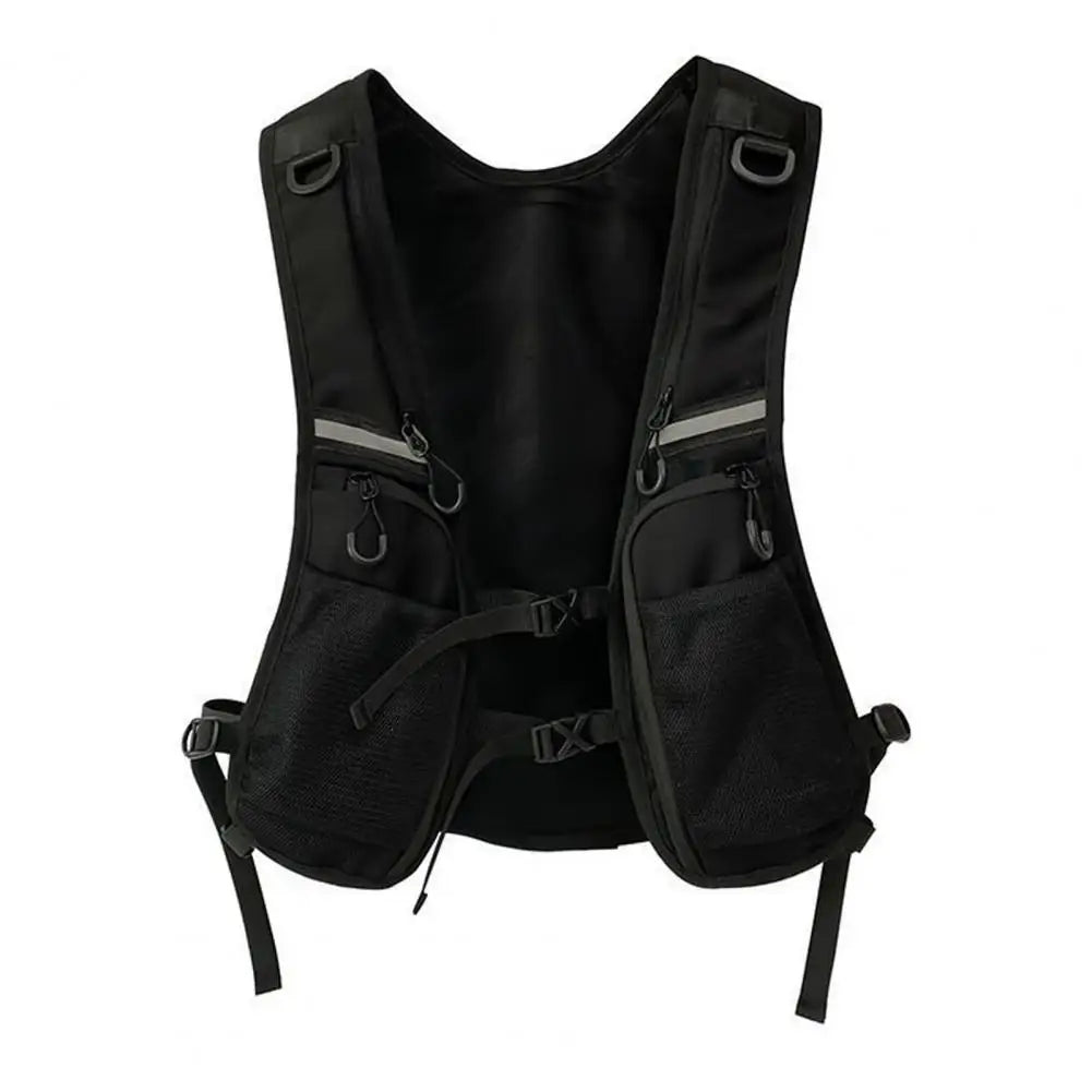 Multi-pocket Chest Bag European American Style Men Chest Bag Reflective Strip Street Culture Inspired Bag Men Safety Vest