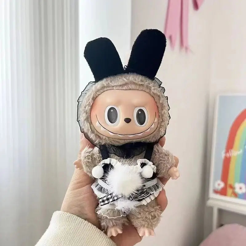 Labubu Macarons Pendant Clothes Popular Labubu Vinyl Toy Blind Boxes Pop Mart Dolls Clothing Labubu Holiday Children'S Gift