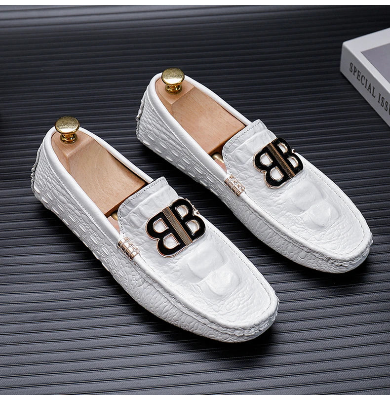 Loafers Men Men's Moccasins Slip-ons Casual Leather Luxury Shoes Designer Fashion Mocassin Homme Mocasines Hombre Autumn Loafer