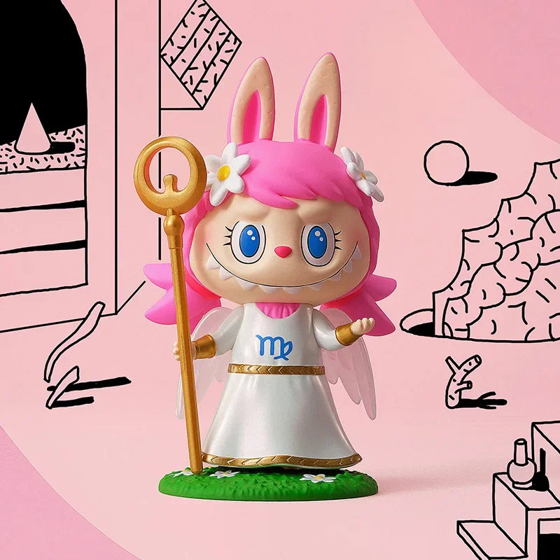 POP MART THE MONSTERS Constellation Series Labubu Zimomo Blind Box Surprise Box Original Action Figure Cartoon Model Mystery Box