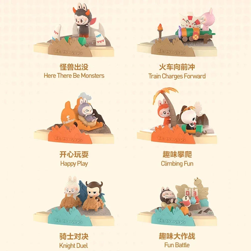 POP MART LABUBU THE MONSTERS Play Games Together Series Scene Blind Box Guess Bag Mystery Box Toys Doll Anime Figure Ornaments