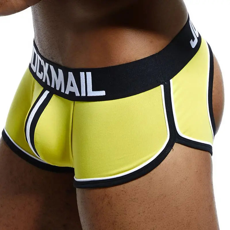 Men's Panties Jockstraps Men Underwear Gay Thong Man Boxer Shorts Underpants Slip Sexy Cotton Pouch Cuecas Gay Thongs G String