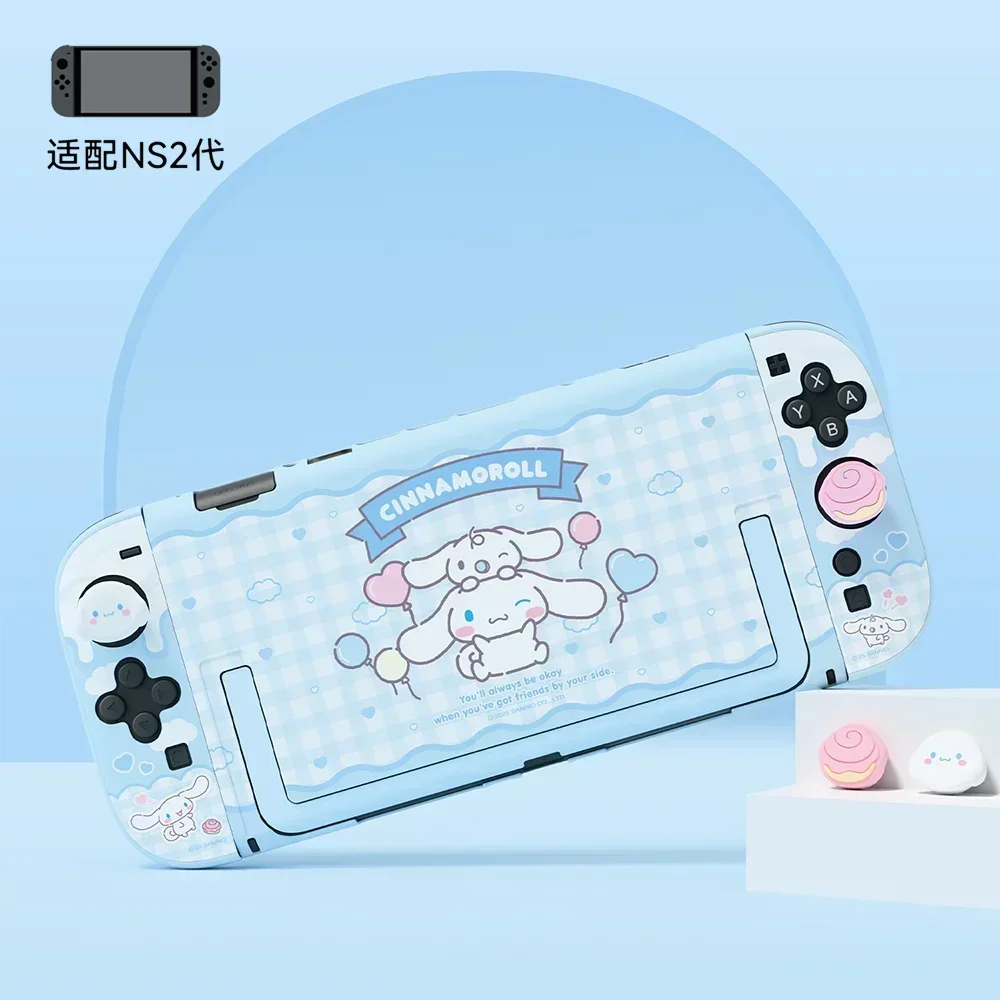 New Sanrio Figure Kuromi Hellokitty Switch2 Protective Case Hardshell Case Pluggable Base Ns2 Accessories Ornaments Girls Gift
