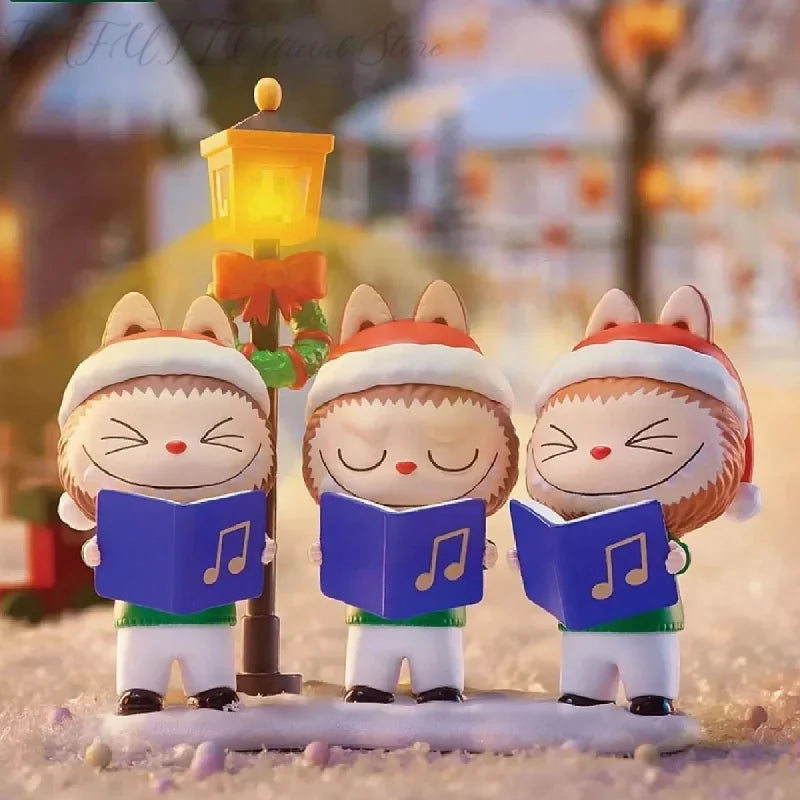 POP MART Labubu The Monsters Let's Christmas Series Mystery Box Guess Bag Toys Doll Cute Anime Figure Desktop Ornaments