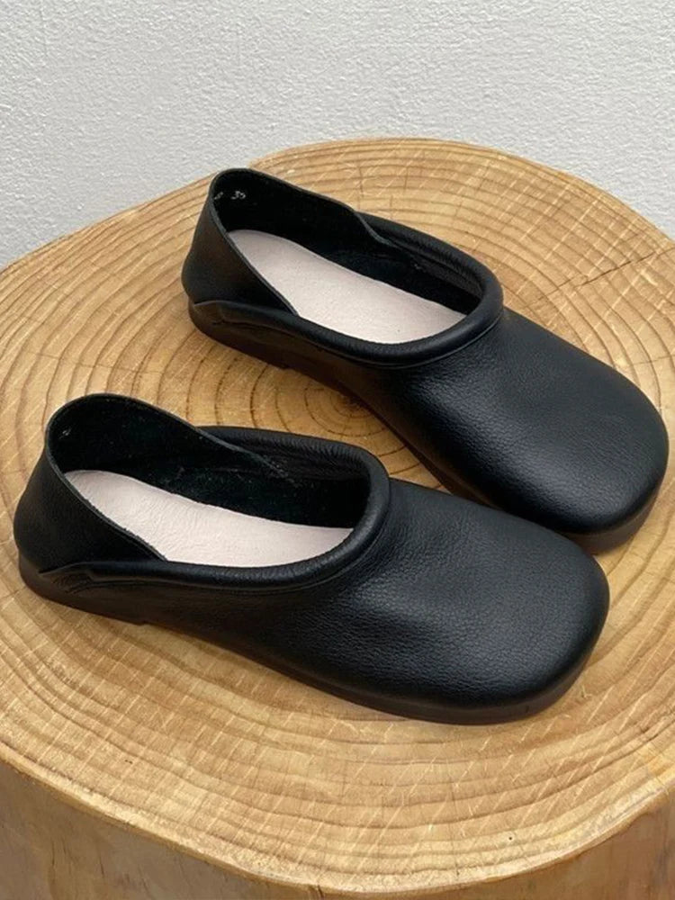 Flats Women Loafers Shoes Designer Leather Casual Shoes Autumn Soft Oxford Shoes 2024 New Trend Walking Cozy Chaussures Femme