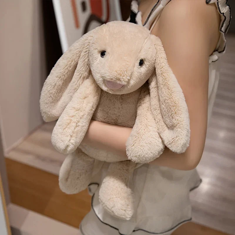 かわいい長い耳のウサギのぬいぐるみぬいぐるみバニー人形赤ちゃんの睡眠仲間ぬいぐるみ人形子供へのギフト