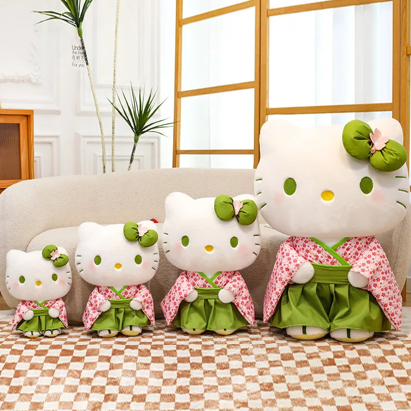 New Japanese Kuromi Standing Matcha Sakura Kimono Doll Large Plush Doll Children's Birthday Gift Plush Pillow