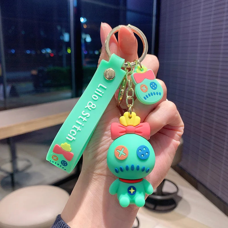 New Kawaii Anime Disney Keychain Toy Story Personalized Variety of Cartoon Doll Keyring Key Chain Car Pendant Kids Toys Gifts