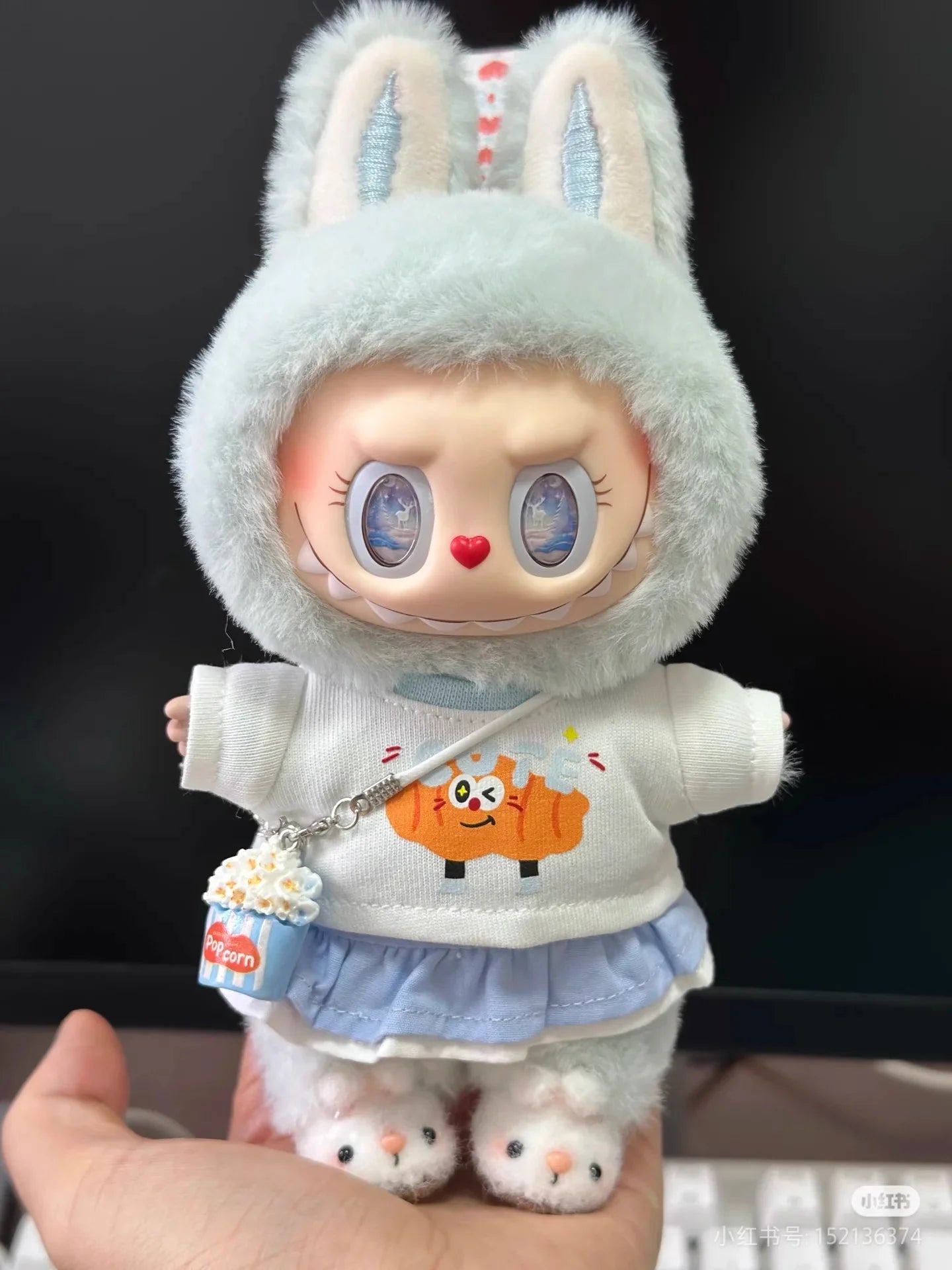 For Labubu Full Set Of Doll-Making Material Kits Diy Handmade Doll Pendant Desktop Ornaments Dolls Accessories Only Material Kit
