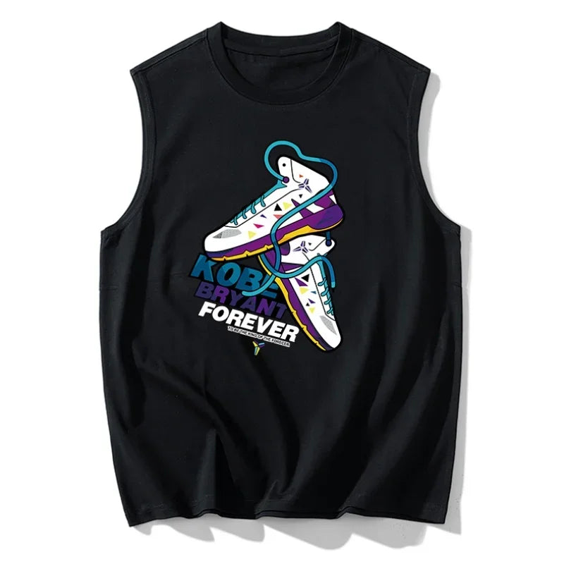 110kg-180kg Men's Tank Tops Plus Size 6XL-12XL Sleeveless Tees Summer Gym Basketball Vest Male Boy Fashion Fitness Running Vest