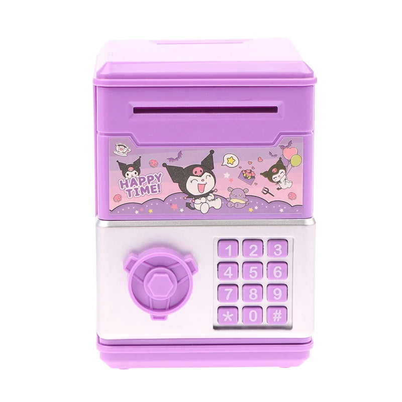 1 PCS Sanrio Anime Kawaii Kuromi My Melody Cinnamoroll Safe Shape Children's Piggy Bank Girl Heart Cute Toy Birthday Gift