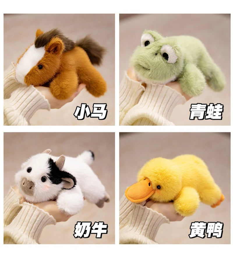 Animals Plush Toys Cute Frog/Duck/Cow/Horse Dolls Soft Birthday Gift For Girls And Children Accompany Appease Stuffed Dolls