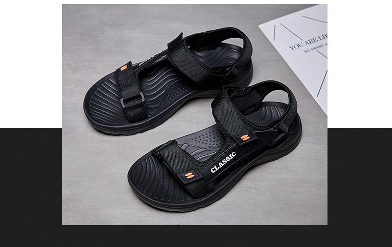 Men Sandals Summer Leisure Beach Holiday Sandals Men Shoes 2023 New Outdoor Sneakers Male Retro Comfortable Casual Sandals Men