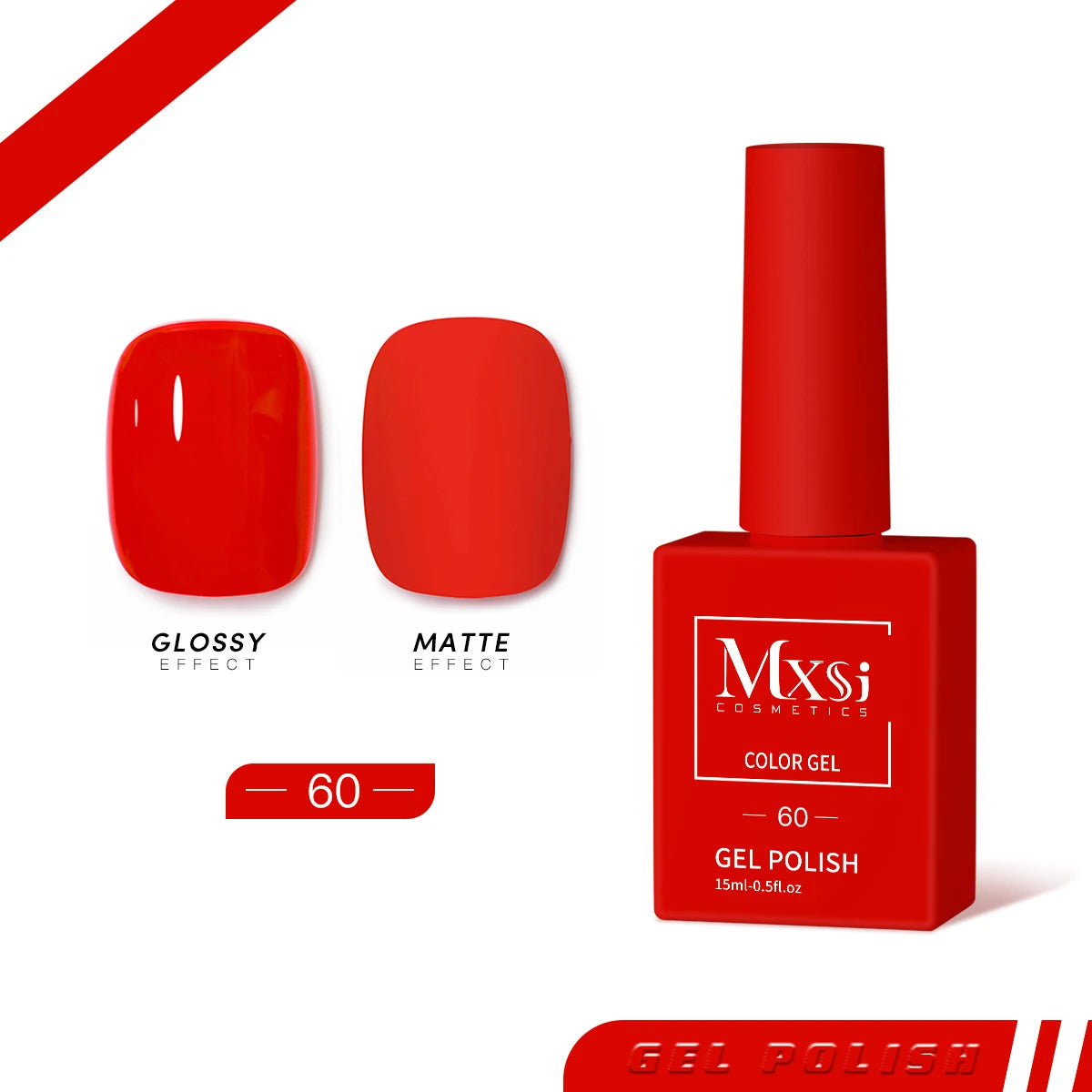 Mxsi 15ml ジェルネイルポリッシュ ネオンブラウン ロイヤルブルー レッドグリーン パスタルヌード ネイルアートワニス ジェルラッカー トップコート UVジェルネイル 未セット